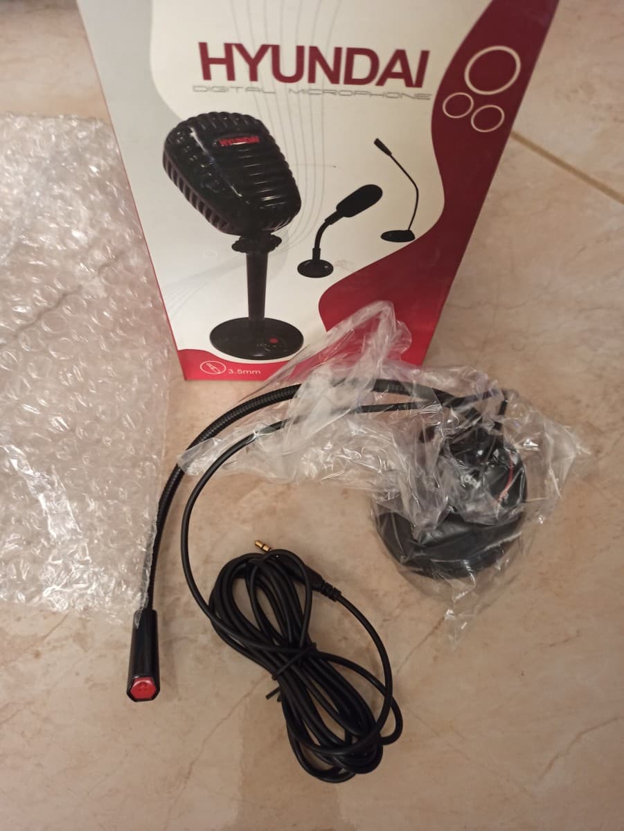 میکروفن رومیزی هیوندای مدل M66 برای کامپیوتر TRS — تصویر ۲