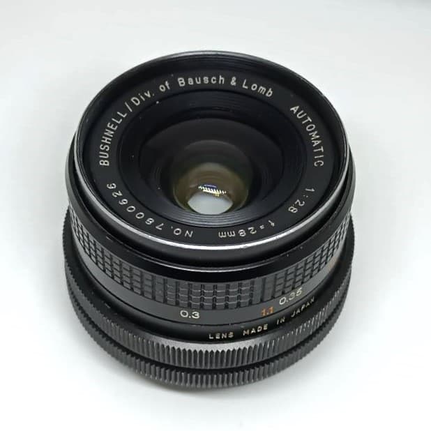 لنز کارکرده BUSHNELL/Div Bausch&Lomb 28mm f2.8 مانت FD (C/FD)