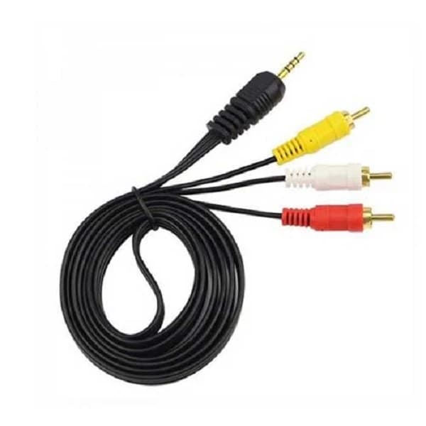کابل تبدیل جک 3.5 میلی متری به RCA 160 سانتیمتر با سوکت TRRS سه سیم — تصویر ۴