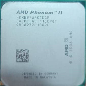پردازنده فنوم AMD Phenom II X4 965 BE AM3 125W CPU کارکرده