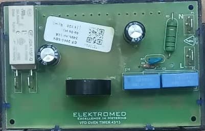 برد اصلی فر تو کار استیل البرز دکمه ای با قاب آبی اصلی ELECTROMED