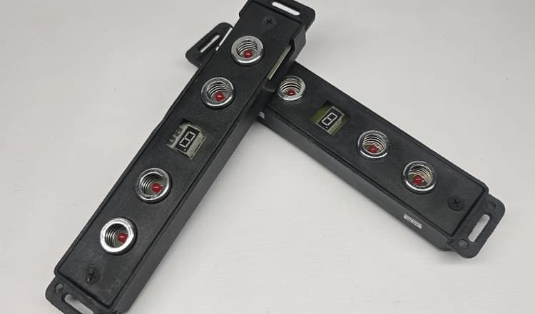 کلید لمسی هود استیل البرز مدل کج ۴۵ درجه عمودی — تصویر ۳