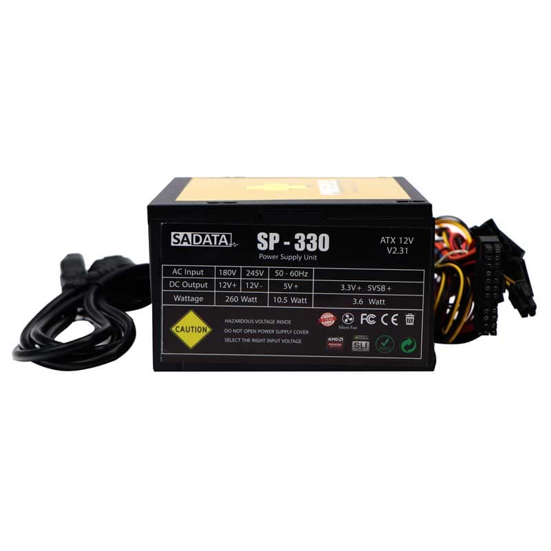 پاور کامپیوتر(منبع تغذیه) sadata japan sp-330 300w — تصویر ۴
