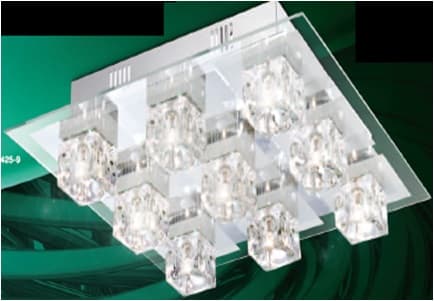 لوستر سقفی چهارگوش گلوبو کد 9-68425