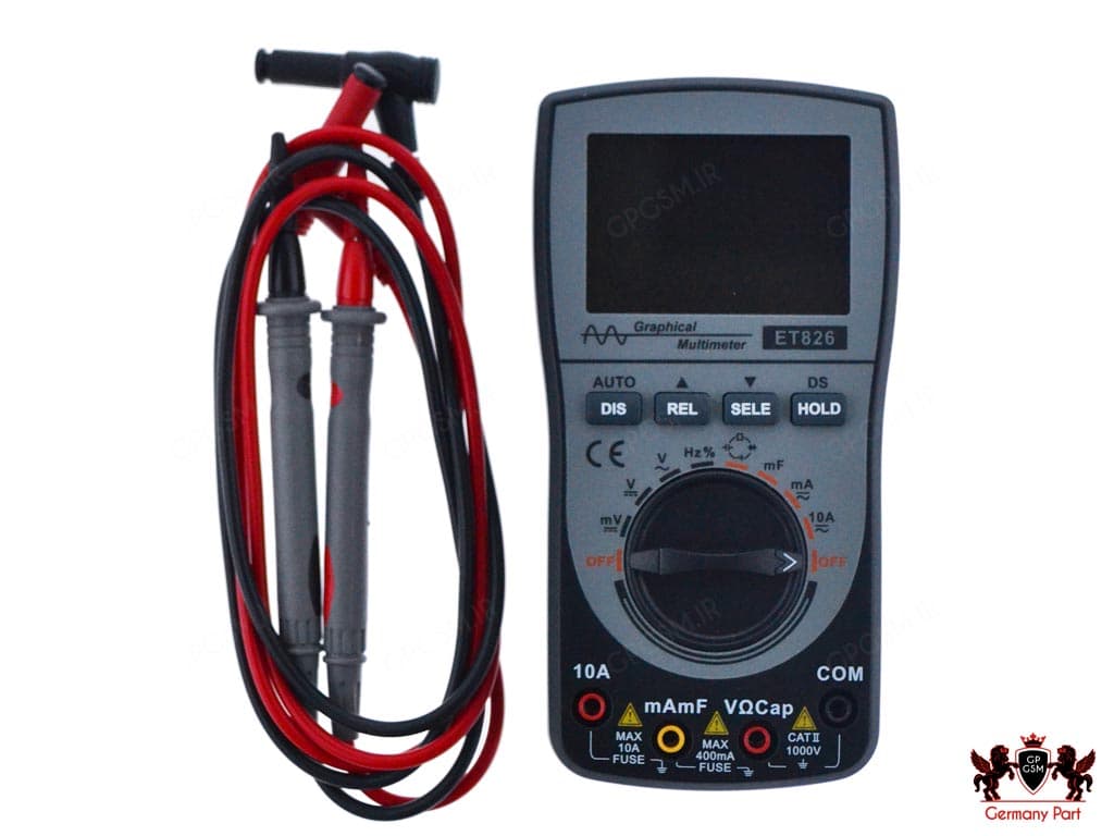 مولتی متر اسیلوسکوپ دار دیجیتال-OSCILLOSCOPE DIGITAL MULTIMETER ET826 TOOL TOP