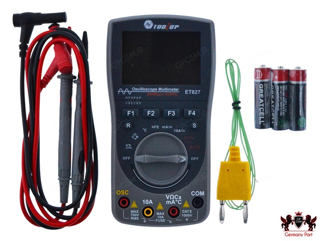 مولتی متر اسیلوسکوپ دار دیجیتال-OSCILLOSCOPE DIGITAL MULTIMETER ET827 TOOL TOP