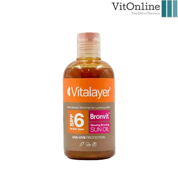 روغن آفتاب برنزه کننده اکلیلی SPF6 ویت ویتالیر 250 میلی لیتر