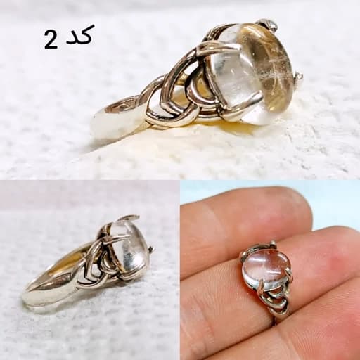 انگشتر نقره زنانه 925 در نجف اصل — تصویر ۴