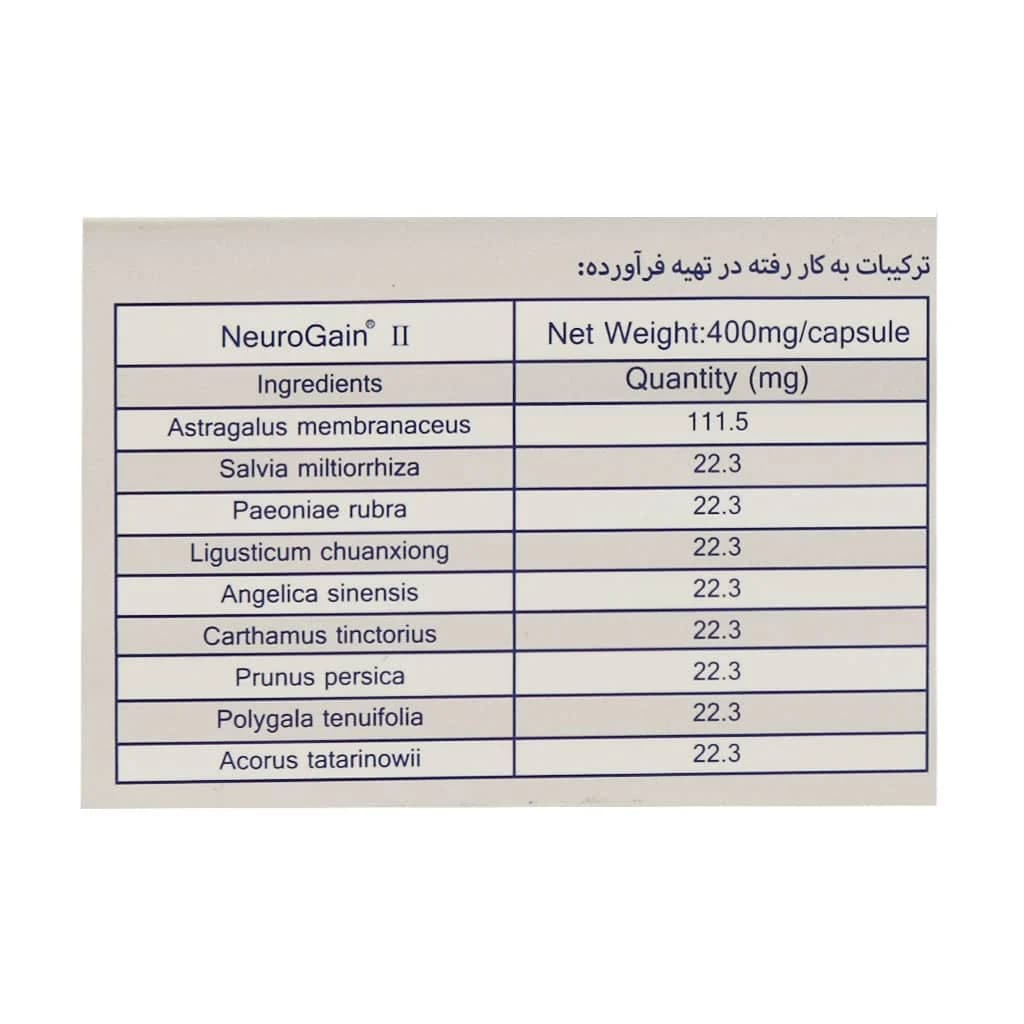 کپسول نوروگین داروسازی مفید 60 عدد — تصویر ۷