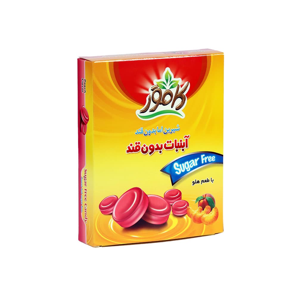 آبنبات هلو بدون قند و رژیمی کامور — تصویر ۴
