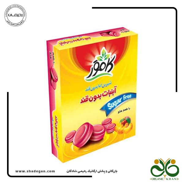 آبنبات هلو بدون قند و رژیمی کامور — تصویر ۲