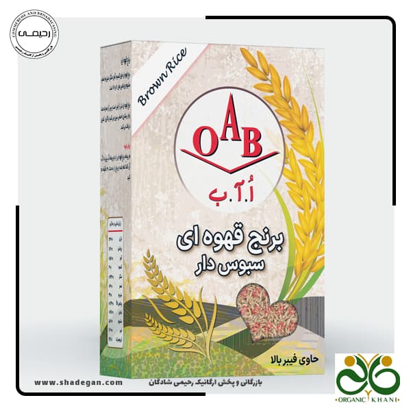 برنج قهوه ای سبوس دار OAB