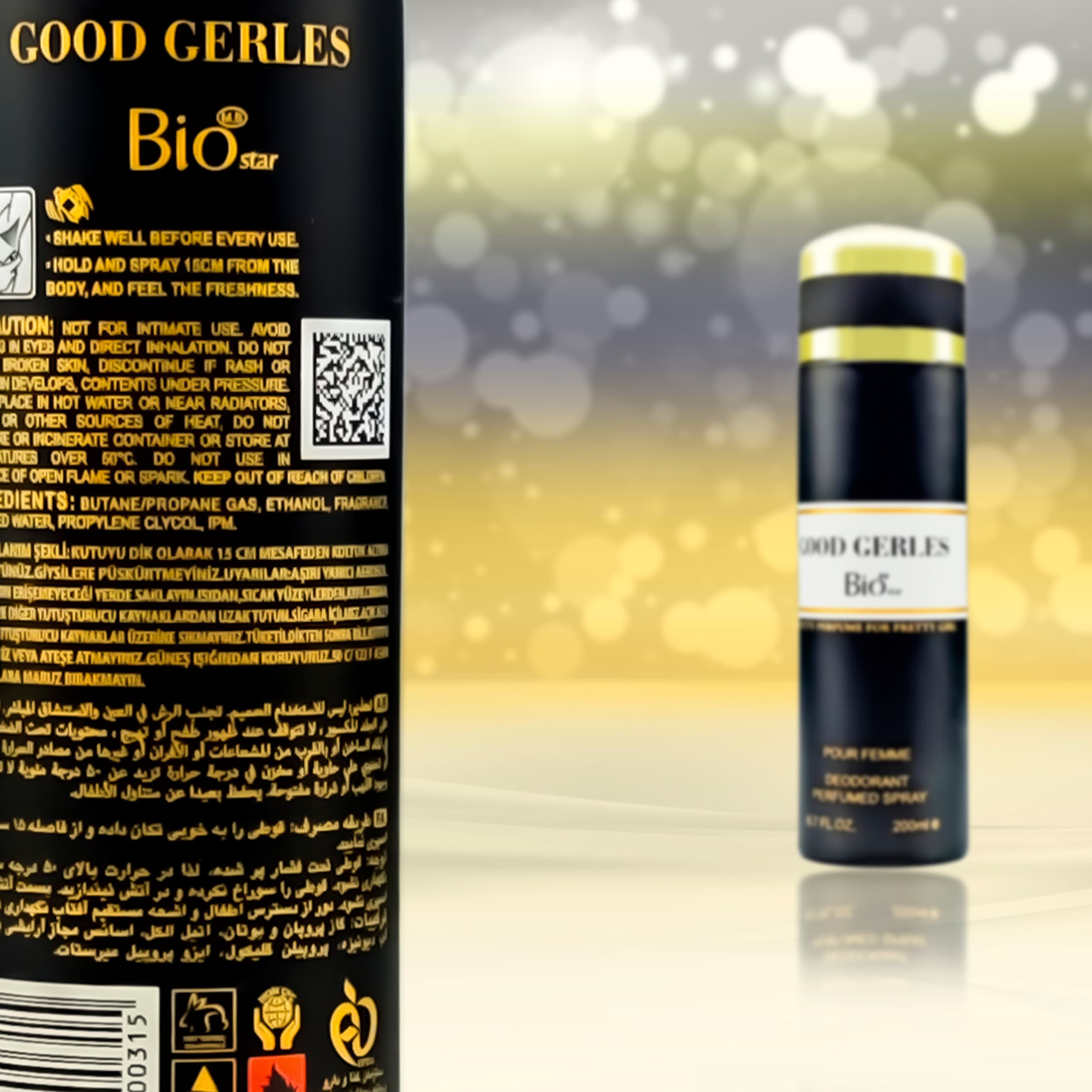اسپری بدن زنانه بیو استار مدل Good Gerles حجم 200 میلی لیتر — تصویر ۴