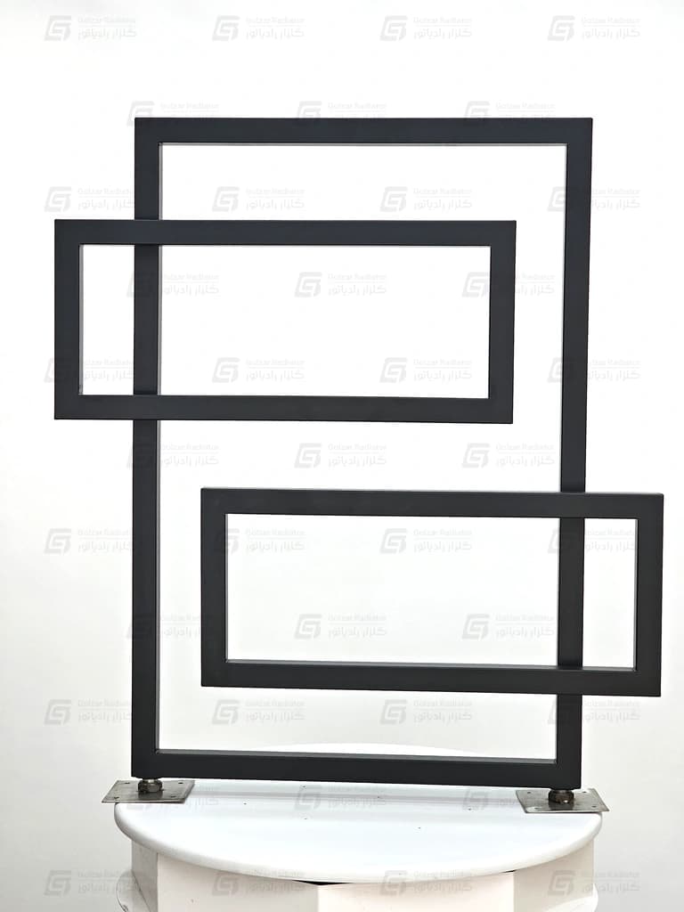رادیاتور حوله خشک کن استیل مدل مستطیل جدید 75 × 80 سانتی متر