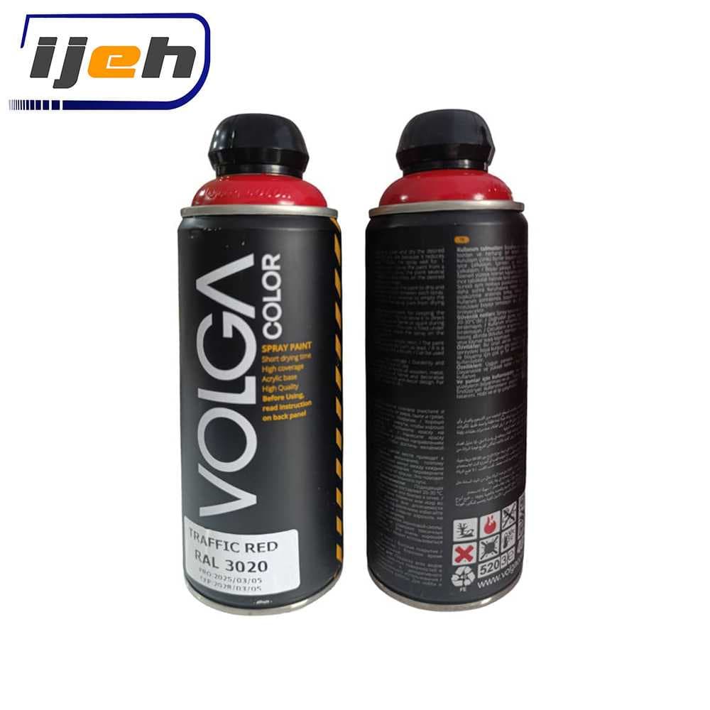 اسپری رنگ قرمز ترافیک ولگا – Volga Traffic Red Spray Paint RAL 3020 — تصویر ۵