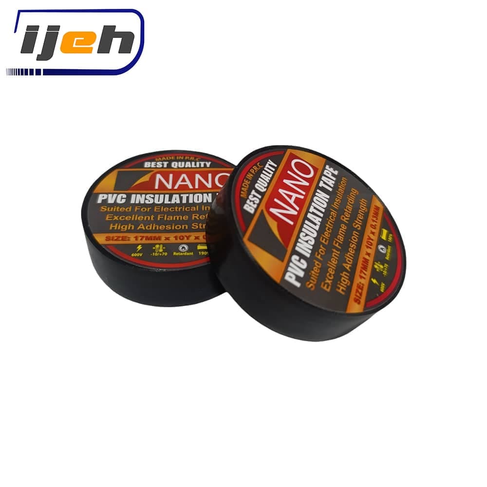 نوار چسب برق مشکی Black Pvc Electrical Insulation Tape