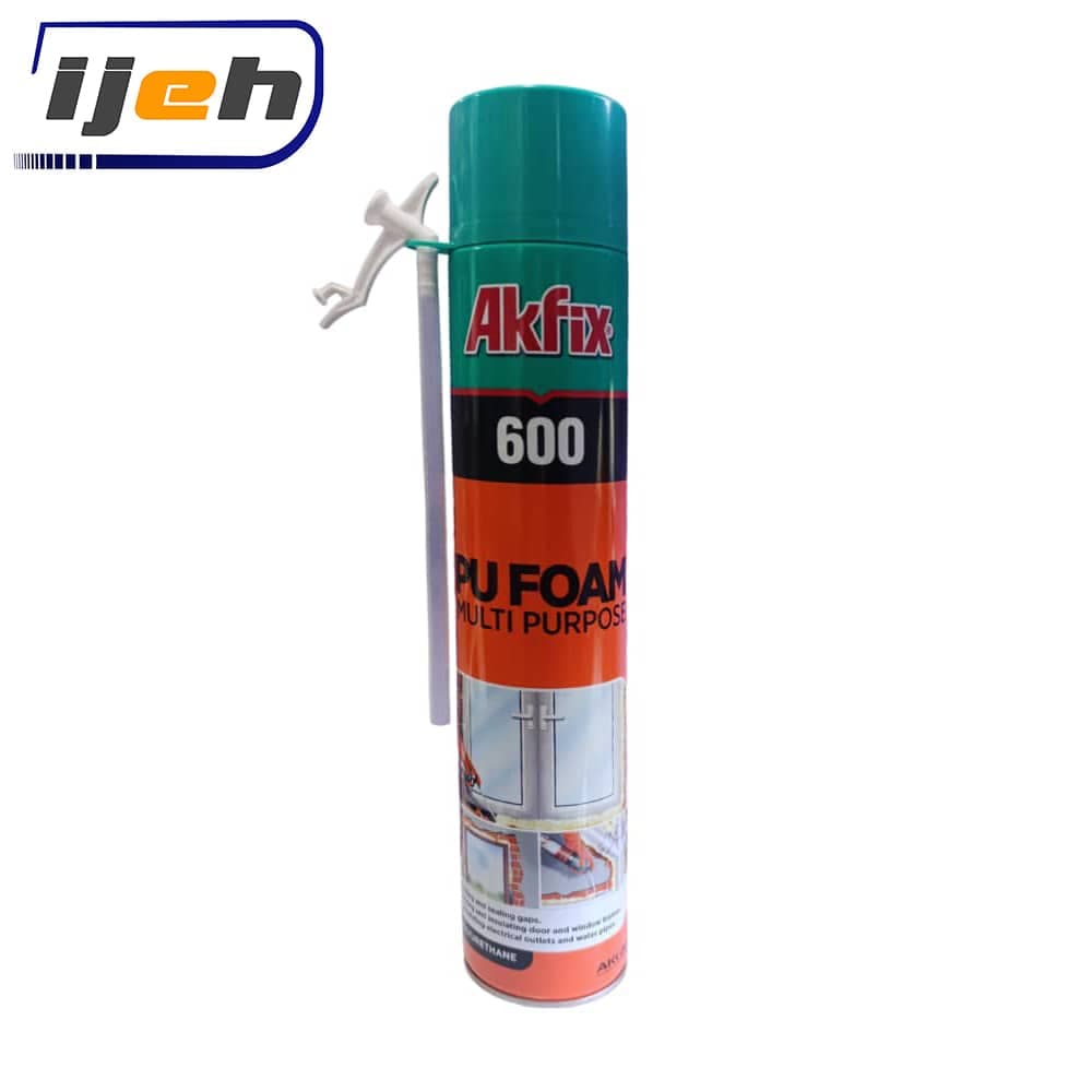 اسپری فوم پلی اورتان شلنگی آکفیکس Akfix 600 Polyurethane Foam Spray — تصویر ۲