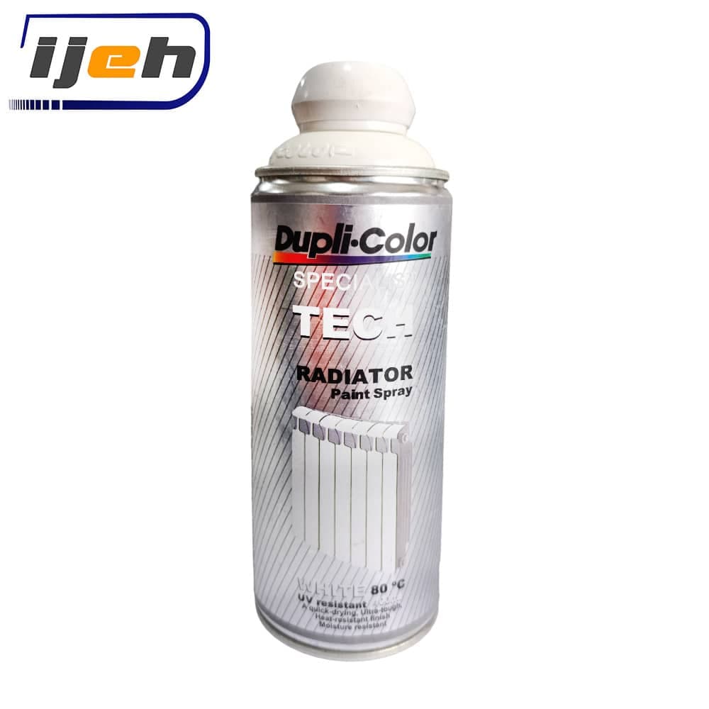 اسپری رنگ سفید صدفی رادیاتور دوپلی کالر Dupli Color TECH Radiator Paint Spray Pearl White 400ml