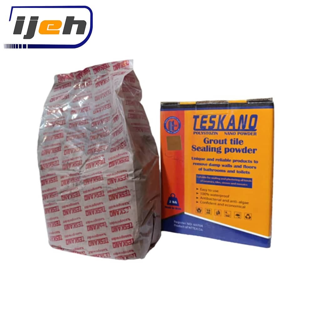 پودر بندکشی آب بند تسکانو قهوه ای – پودر نانو پلی استوزین – Teskano Brown Color Grout Tile Sealing Powder 2kg