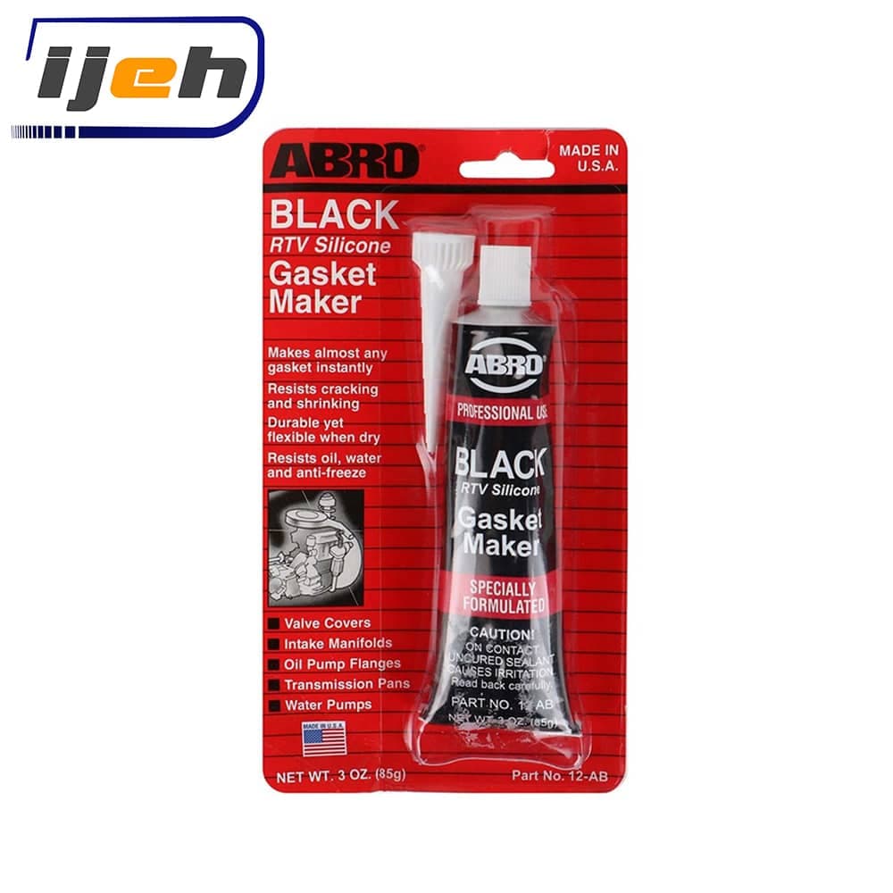 چسب واشرساز حرارتی مشکی ابرو – Abro Gasket Maker Black RTV Silicone 85g