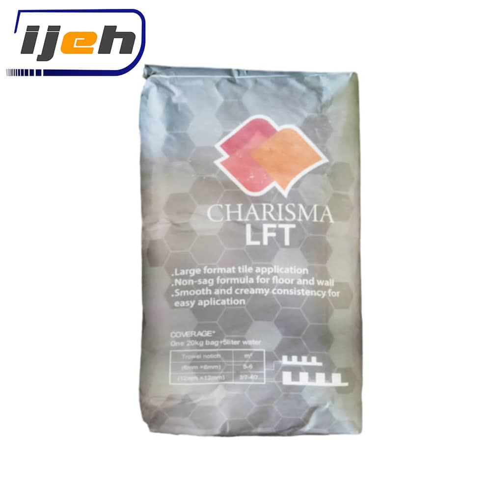 چسب کاشی و سرامیک پرسلان پودری (Lft) کاریزما سفید – Charisma Tile Mortar 20kg — تصویر ۱۱