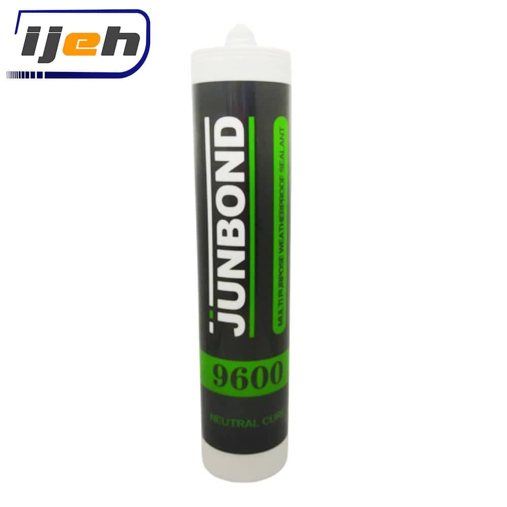 چسب سیلیکون خنثی سفید جانباند مدل 9600 – Junbond 9600 Multi Purpose Weatherproof Sealant Neutral Cure White 300ml