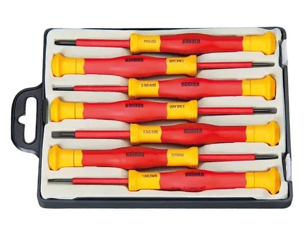 ست پیچ گوشتی ساعتی عایق برق فشار قوی بوهر 7 عددی مدل 0200203