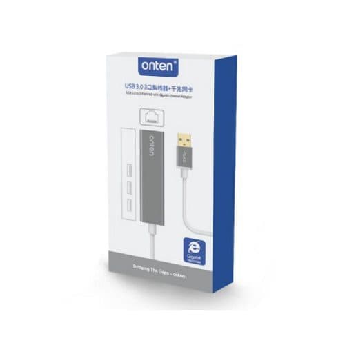 هاب USB 3.0 اونتن مدل U5220 با پورت USB 3.0 و ONTEN LAN 1000 — تصویر ۸