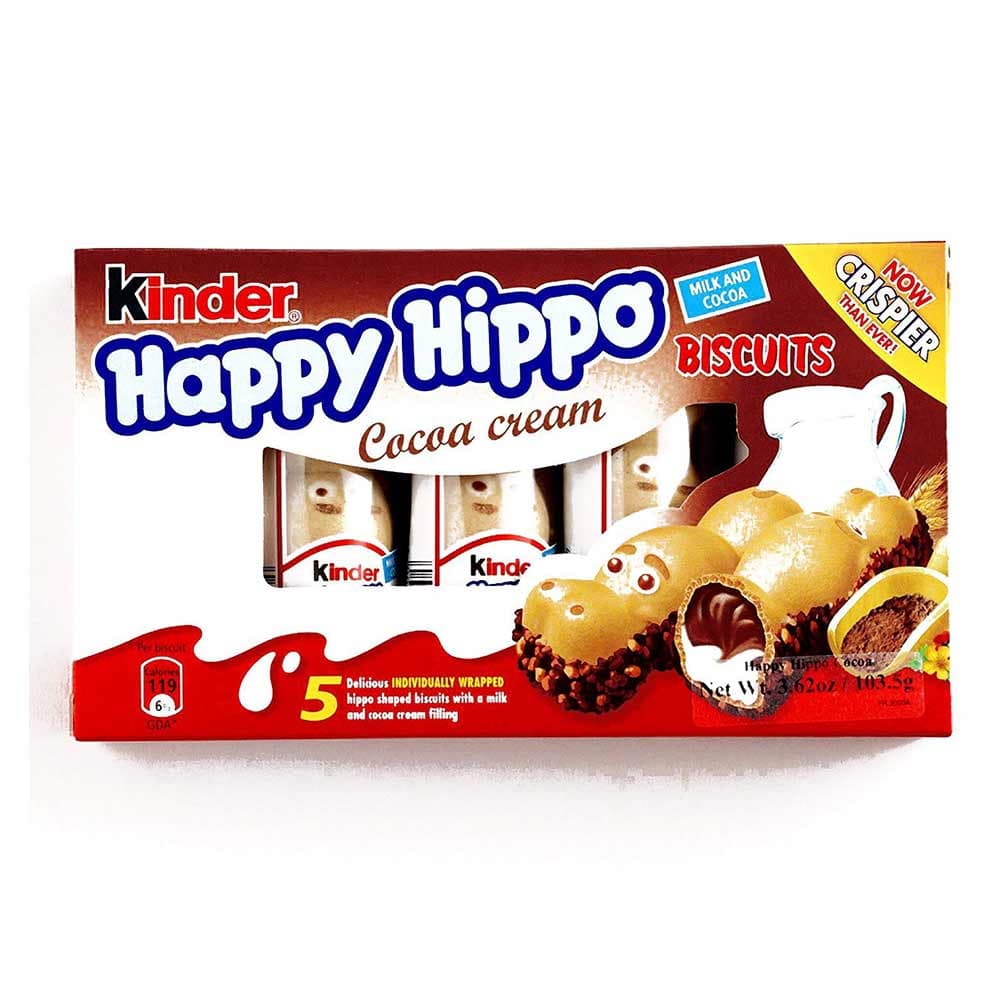 بیسکوییت شکلات کیندر هپی هیپو کرم کاکائو 5 عددی (Kinder happy hippo)