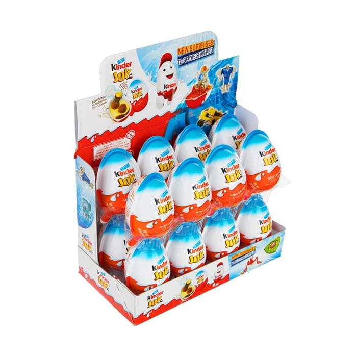 تخم مرغ شانسی پسرانه کیندر جوی 24 عددی (Kinder joy)