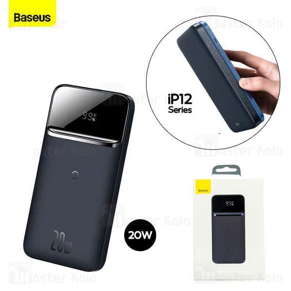 پاوربانک وایرلس 10000 مگنتی 20 وات بیسوس Baseus Quick Charge PPCXW10 PPMT-03