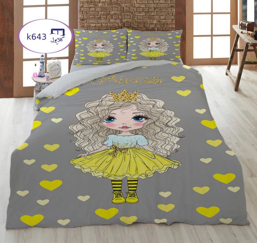 روتختی دخترانه طرح پرنسس کد k643 — تصویر ۲