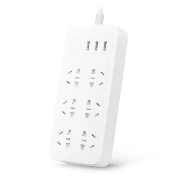 چند راهی برق شیائومی 6 سوکت 3 USB مدل CXB6-1QM