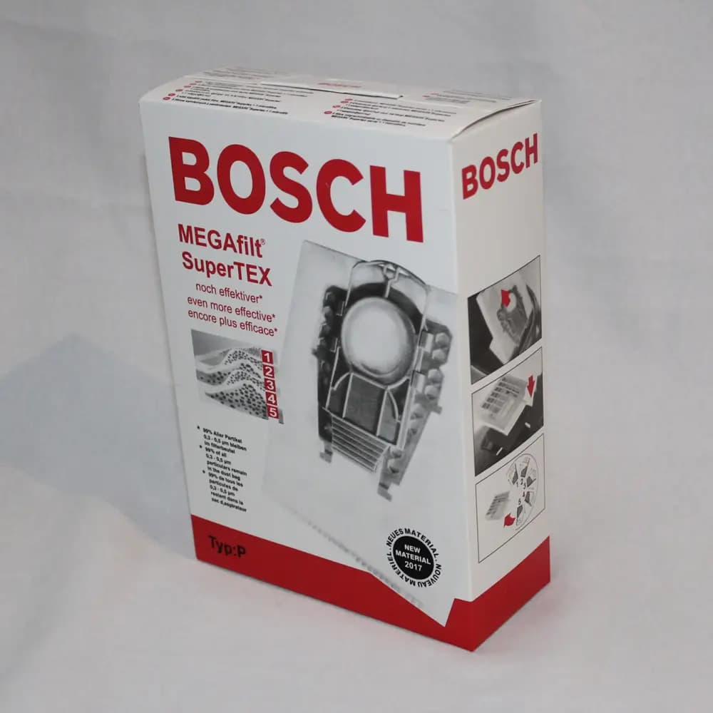 پاکت جاروبرقی میکرو فیلتر بوش Bosch 2000 مدل Type P (جعبه 5 عددی) — تصویر ۶