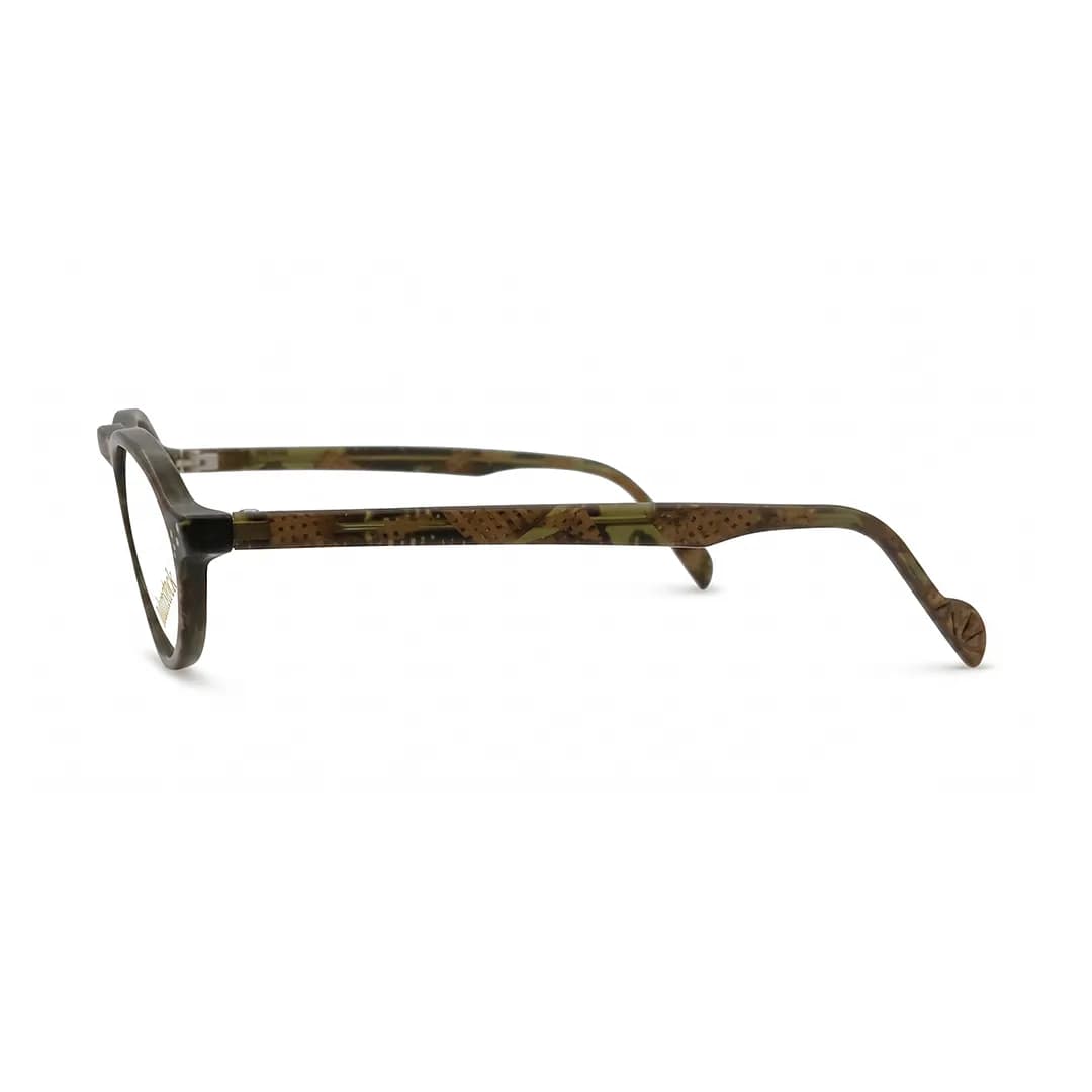 عینک طبی زنانه و مردانه Rodenstock مدل 7040 | فریم بیضی سبز زیتونی — تصویر ۱۲