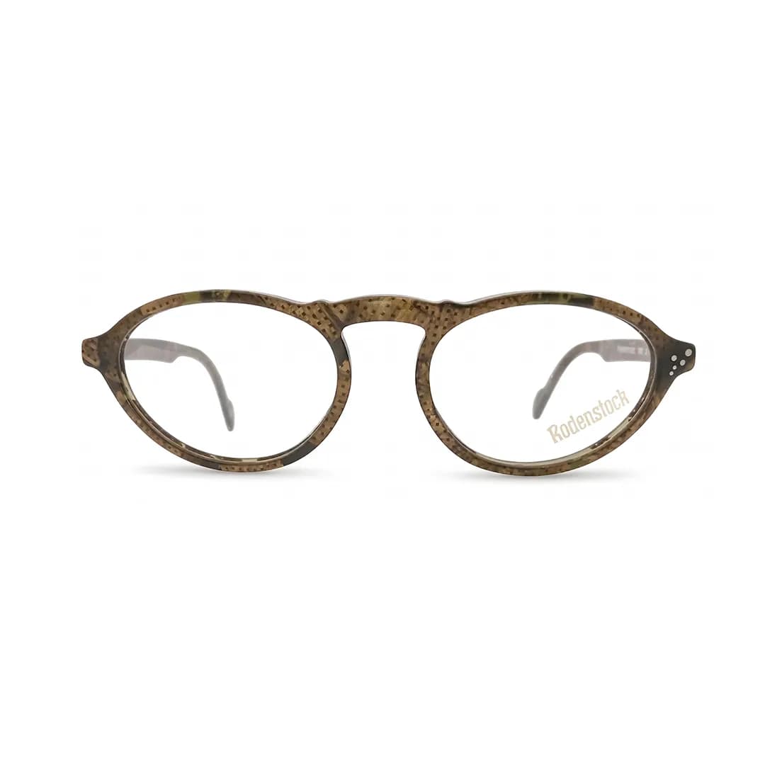 عینک طبی زنانه و مردانه Rodenstock مدل 7040 | فریم بیضی سبز زیتونی