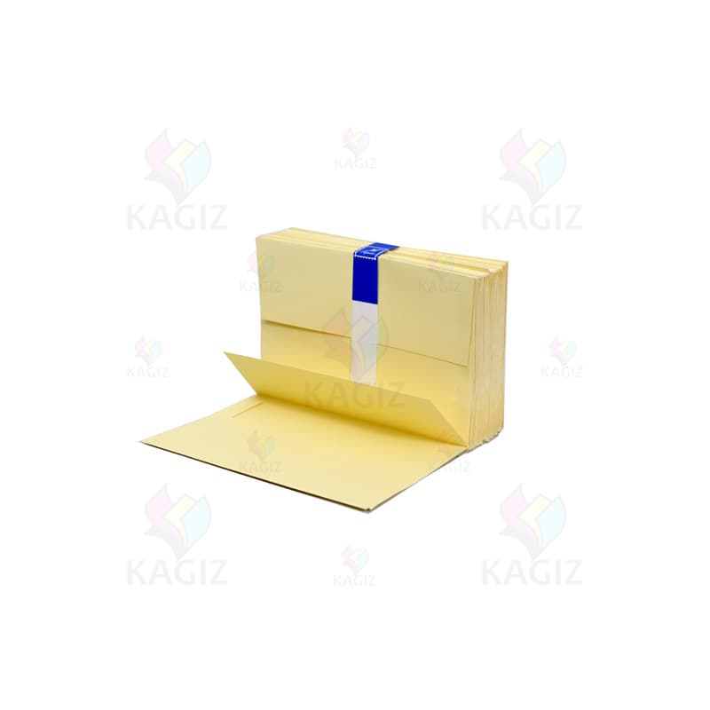 پاکت دعوت اندازه ۱۵x10 رنگ کرم بسته ۱۰۰عددی