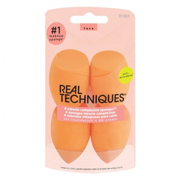 پد(اسفنج) 4 عددی ریل تکنیک اصل مدل میراکل کامپلکشن Miracle Complexion Sponge کد 1553