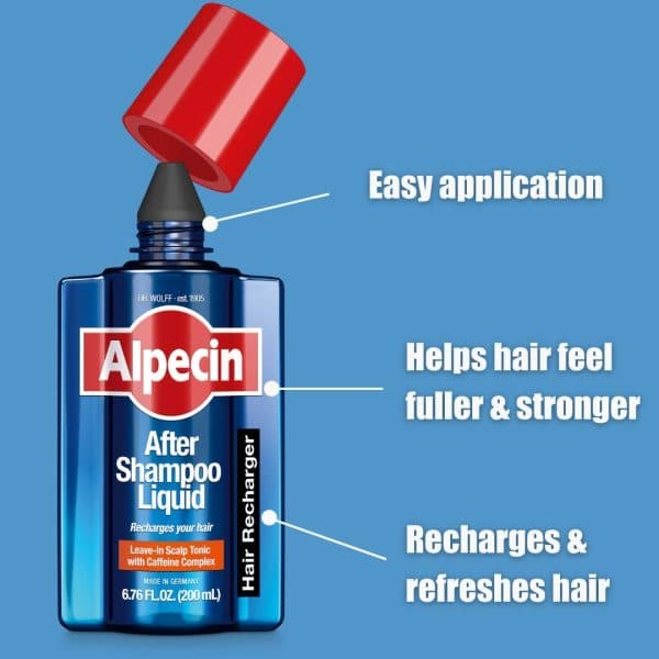 لیکوئید کافئین آلپسین ضد ریزش ارثی alpecin caffeine liquid — تصویر ۶