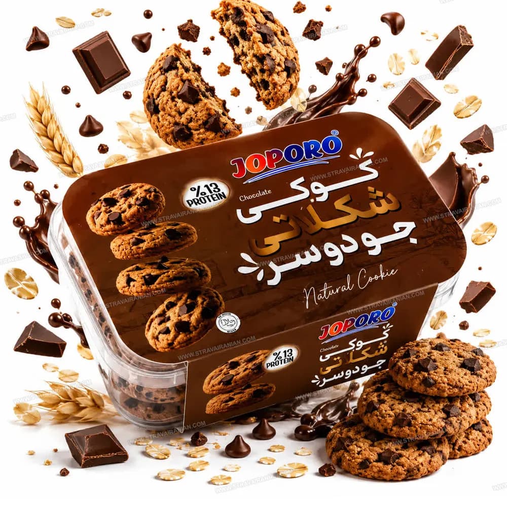 کوکی پروتئینی رژیمی شکلاتی جو دوسر 300 گرمی جوپرو با بهترین قیمت + خرید آنلاین