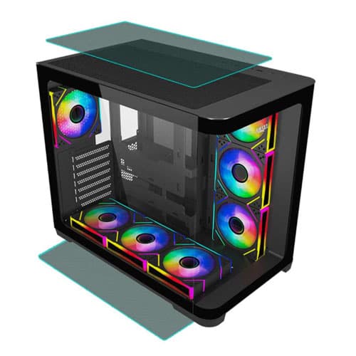 Awest GT-AQ18-MB Mid-Tower Gaming Computer Case — تصویر ۶