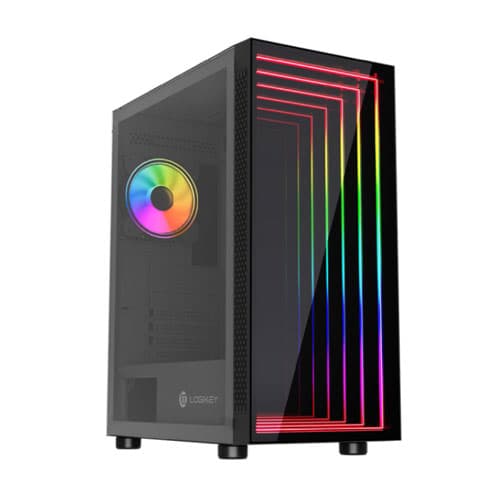 Logikey LK-C481B Mid-Tower Computer Case