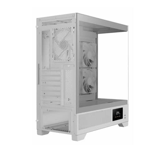 Gamdias Atlas M1 RGB Mid-Tower White Gaming PC Case — تصویر ۳