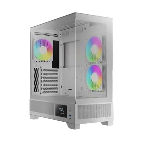 Gamdias Atlas M1 RGB Mid-Tower White Gaming PC Case