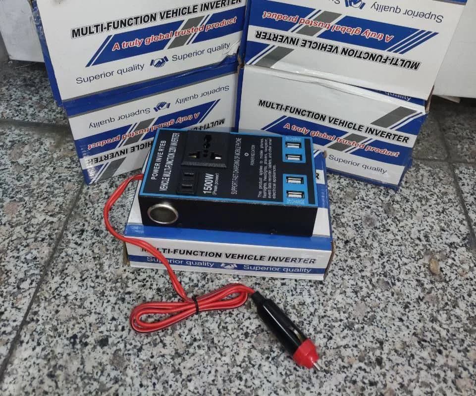 مبدل برق 1500 وات فندکی خودرو کینگ تولز — تصویر ۲