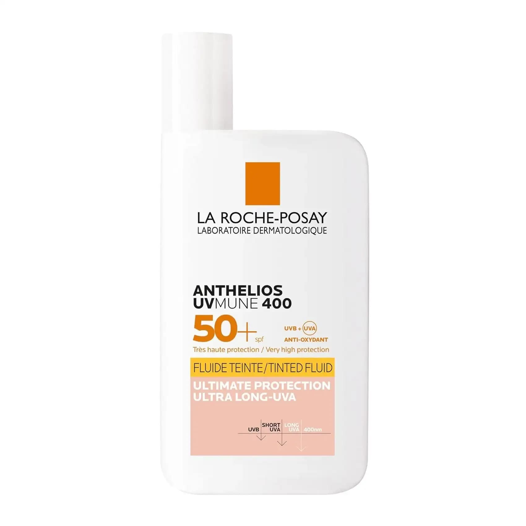 فلوئید ضد آفتاب رنگی لاروش پوزای مدل Anthelios UVMune 400 با +SPF50 حجم 50 میلی‌لیتر — تصویر ۱۱