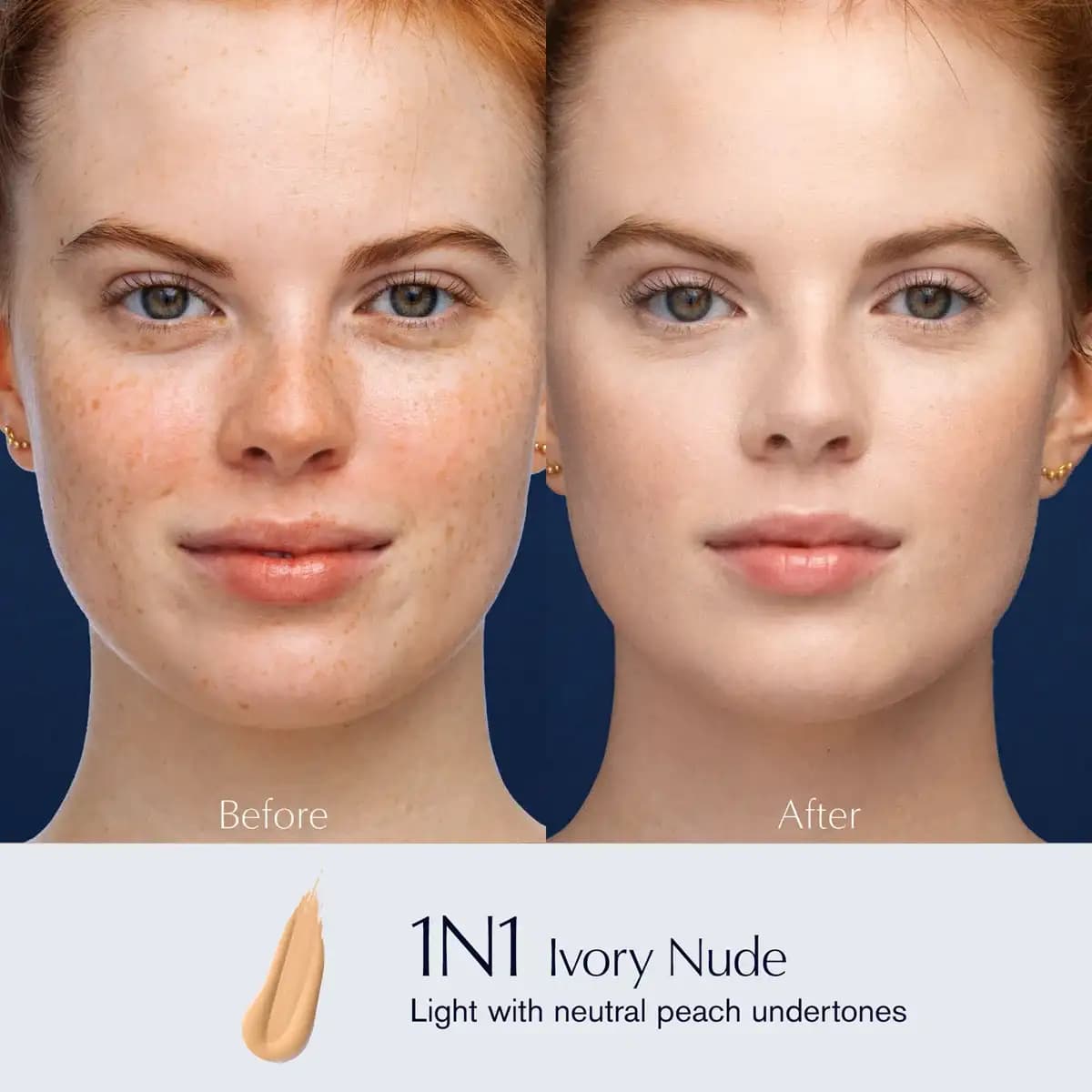 کرم پودر استی لادر مدل Double Wear رنگ Ivory Nude شماره 1N1 — تصویر ۴