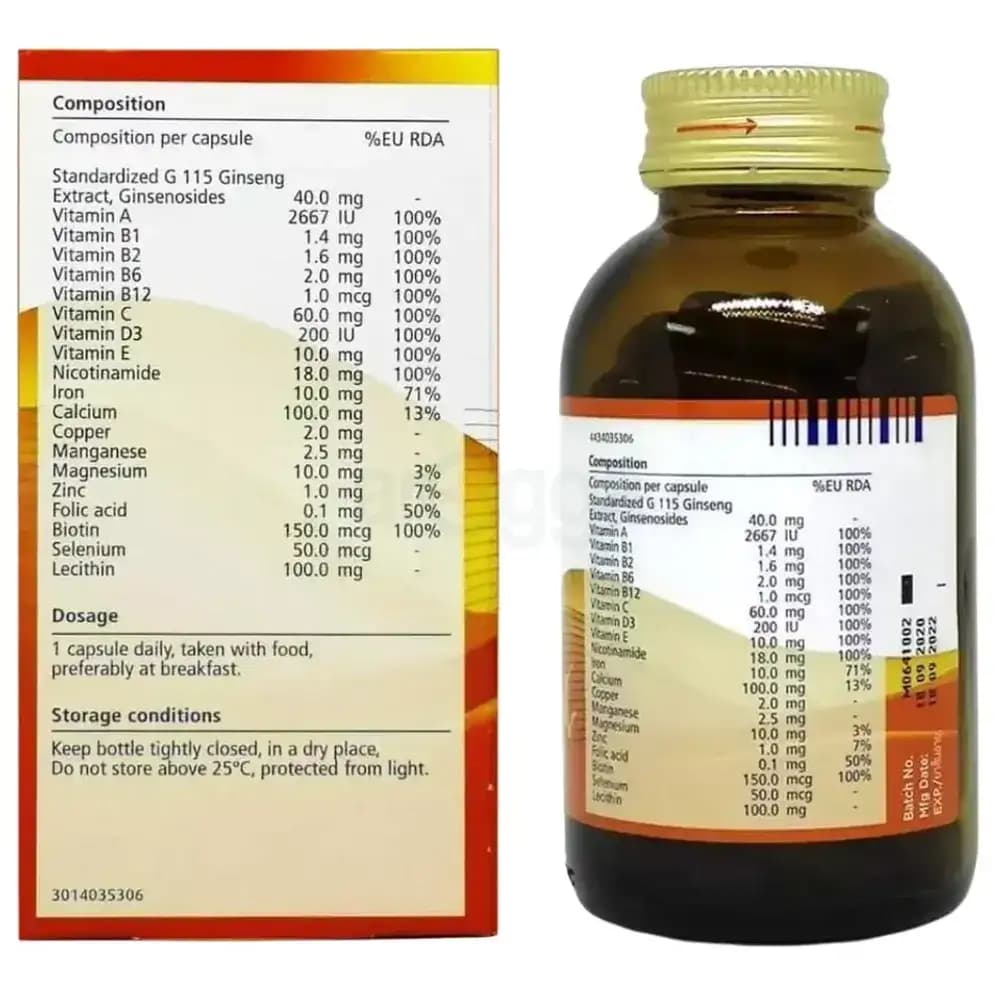 مکمل فارماتون سلنیوم و جینسینگ 100 عددی — تصویر ۳