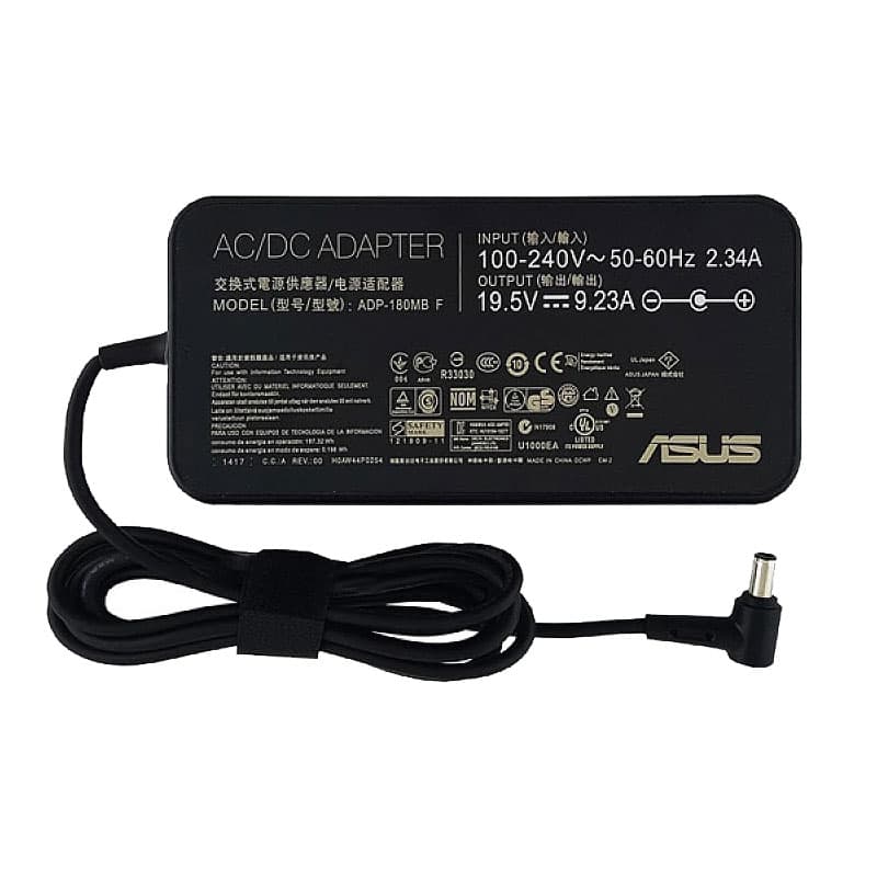 آداپتور لپ تاپ ایسوس 19.5V 9.23A | برند Slim Gimo Plus | وات 180 | سوزن دار 3.7*6.0