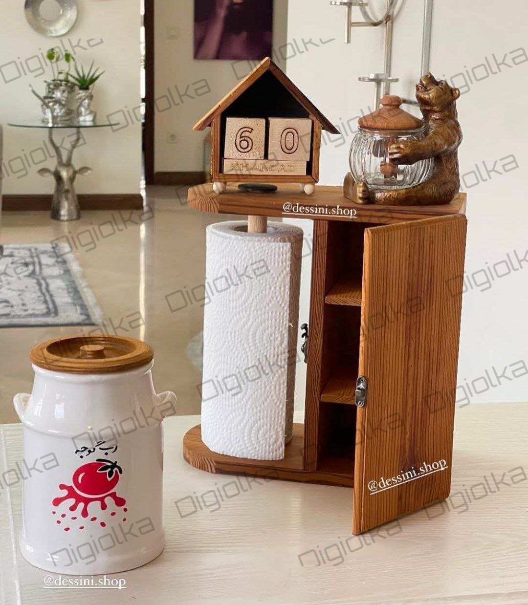 جا دستمال درب کابیتنی مدل باتیس